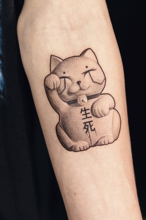 III miejsce – Neotraditional Świeży – Martyna Kowalewska, "Scared Corium Tattoo", Leicester, Anglia 