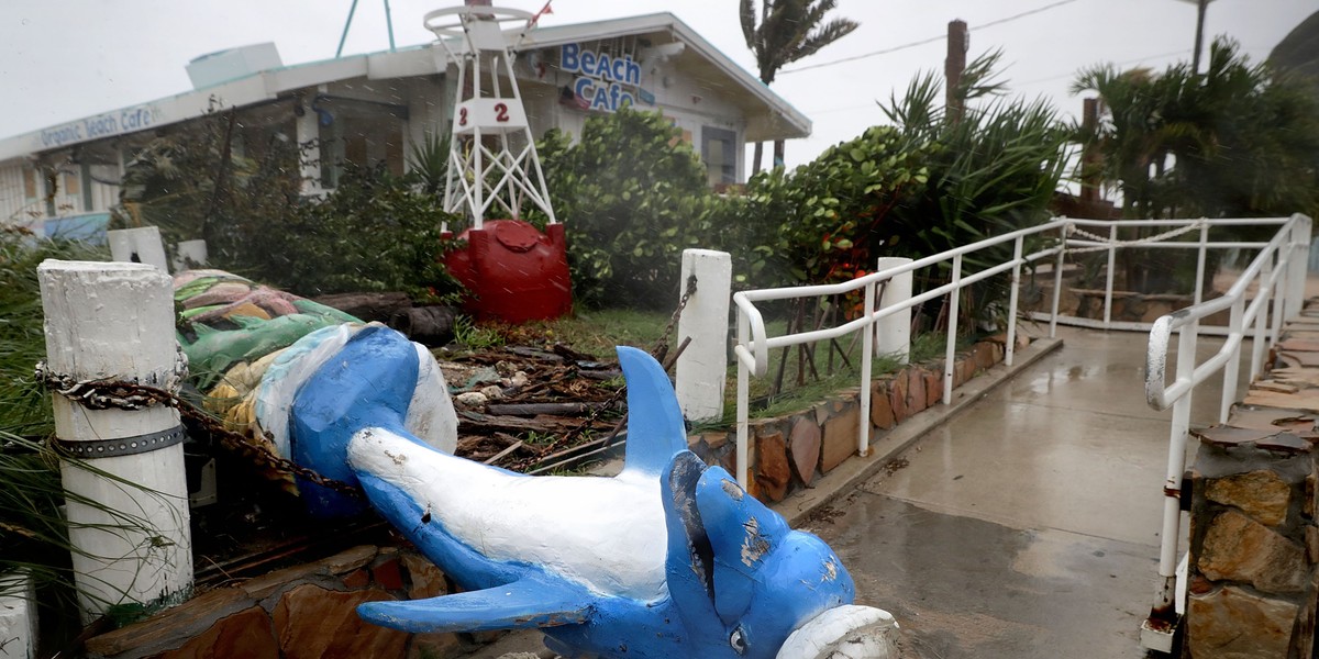 Efekty przejścia huraganu Irma, Fort Lauderdale, stan Floryda w USA