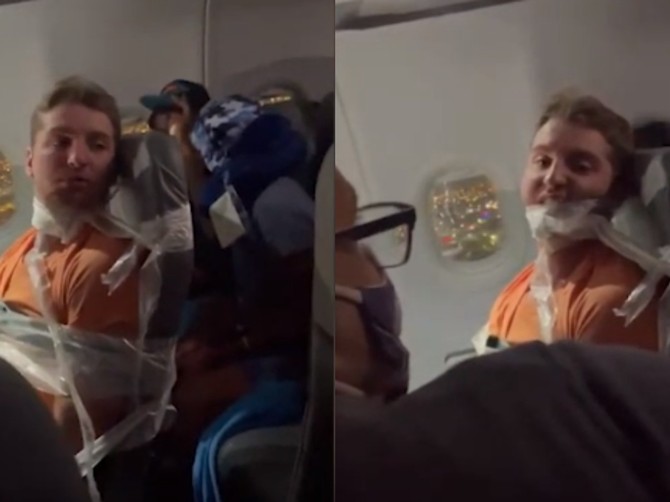 Mladić pravio haos po avionu