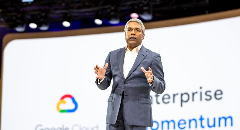 Google Cloud CEO Thomas Kurian at Google Cloud Next 2019.