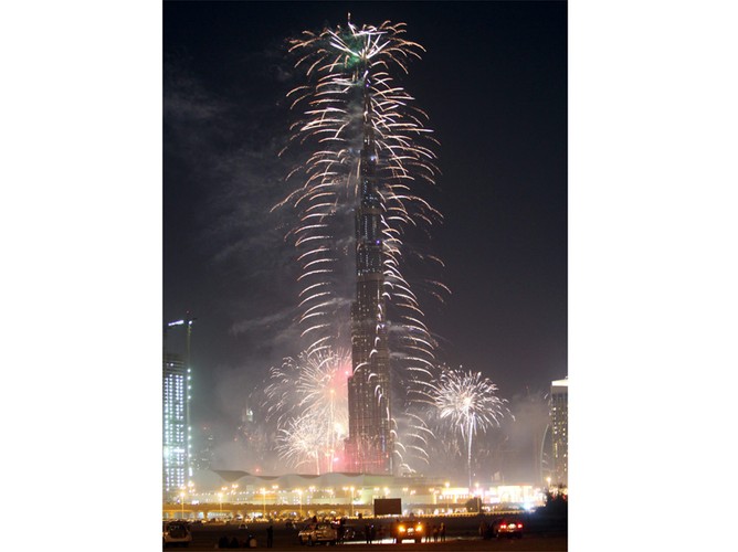 Sylwestrowe fajerwerki w Dubaju