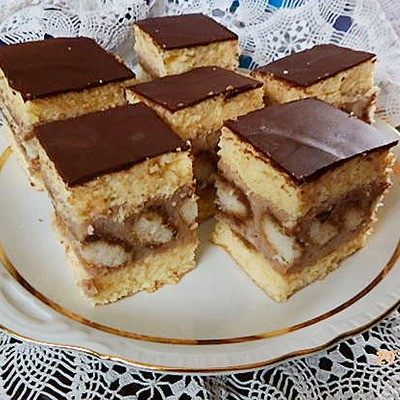 Gesztenyés tiramisu kocka