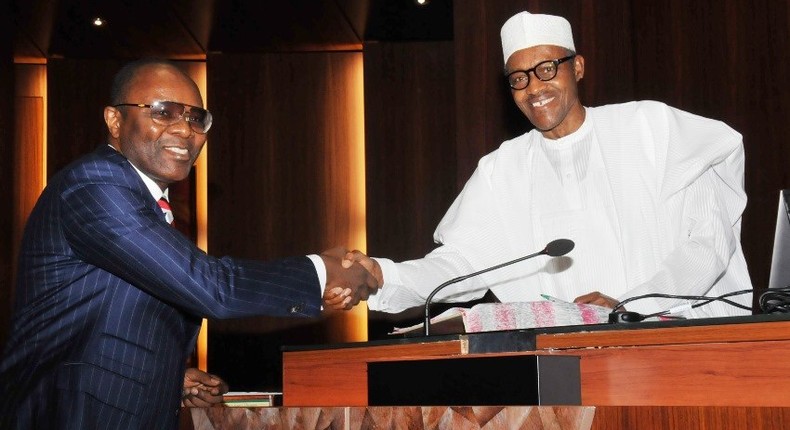 Ibe Kachikwu and President Buhari