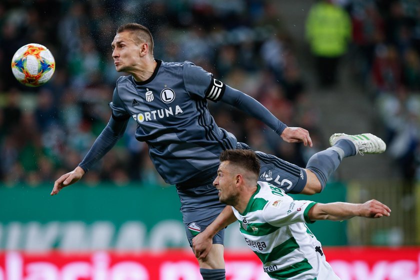 Pilka nozna. Ekstraklasa. Lechia Gdansk - Legia Warszawa. 27.04.2019