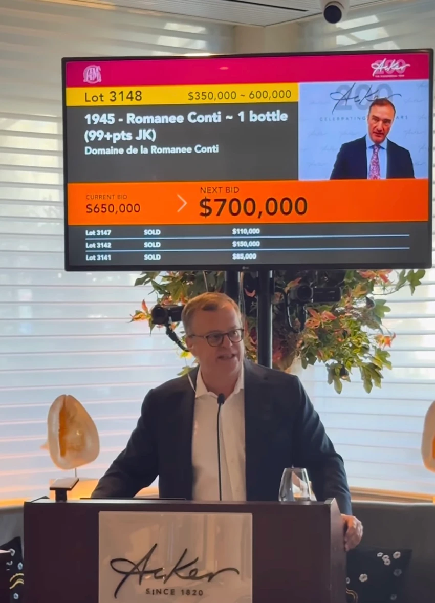 1945 Domaine de la Romanée-Conti na aukciji
