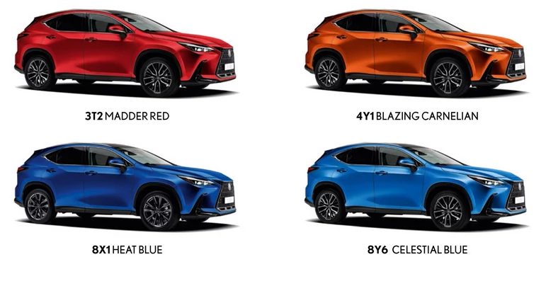 Lexus NX - kolory nadwozia