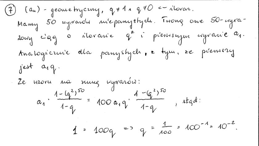 Matematyka poziom rozszerzony. 