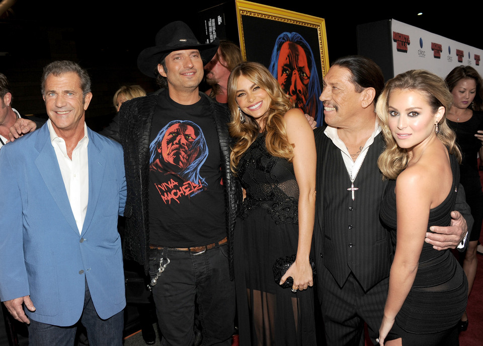 Mel Gibson, Robert Rodriguez, Sofia Vergara, Danny Trejo and Alexa Vega