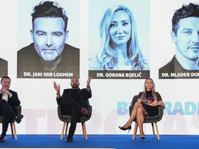 Dr Gorana Bijelić sa svetskim ekspertima estetske medicine na Masterklasu u Beogradu Foto: Ustupljena fotografija