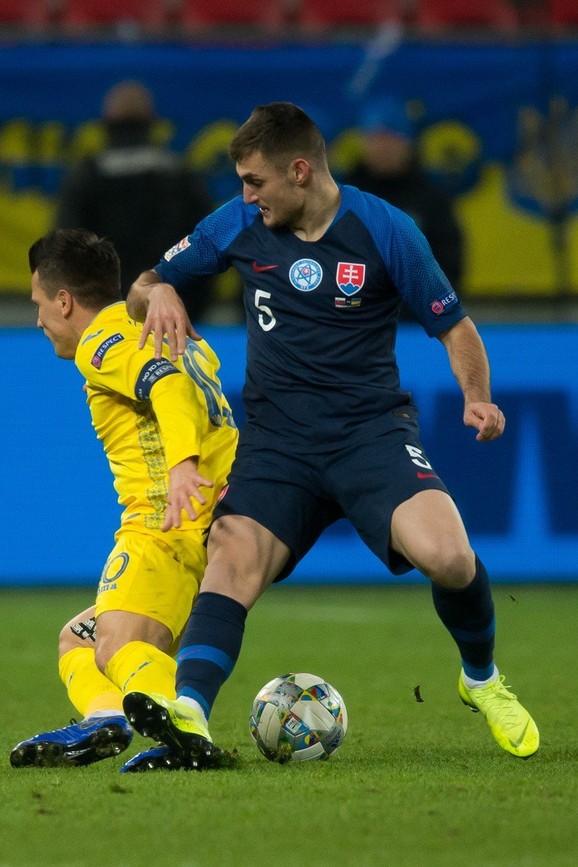 Detalj sa meča Slovačka - Ukrajina