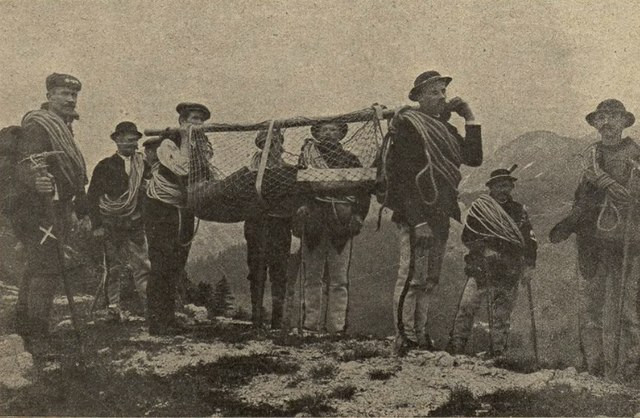 Ratownicy TOPR w akcji, sierpień 1912 r.