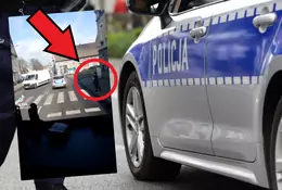 Stała przy przejściu dla pieszych, gdy podjechała policja. Najgorsze miało dopiero nastąpić [WIDEO]