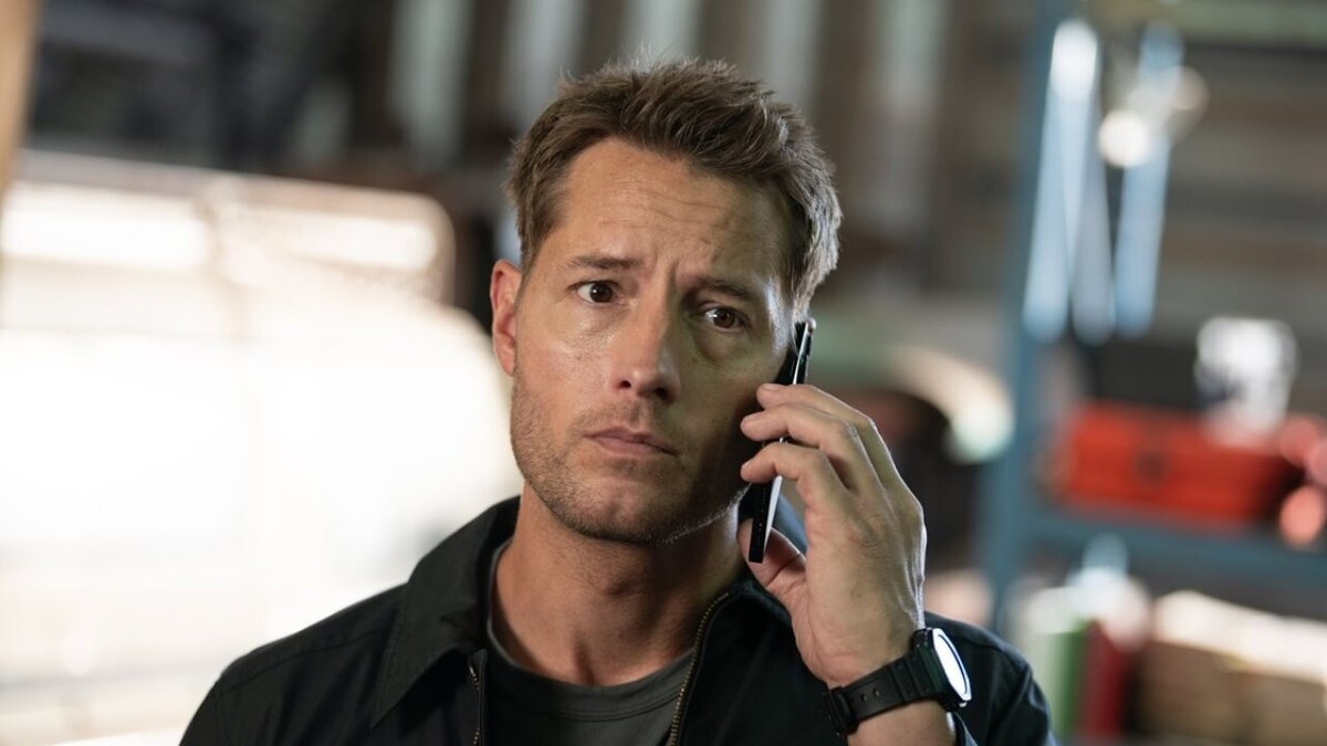 Justin Hartley jako Colter Shaw w szóstym odcinku trzeciego sezonu serialu "Tropiciel"