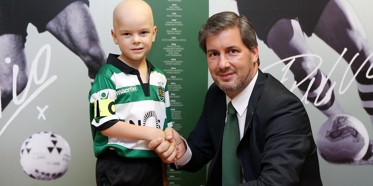 Sporting Lizbona podpisał kontrakt z chłopcem chorym na raka