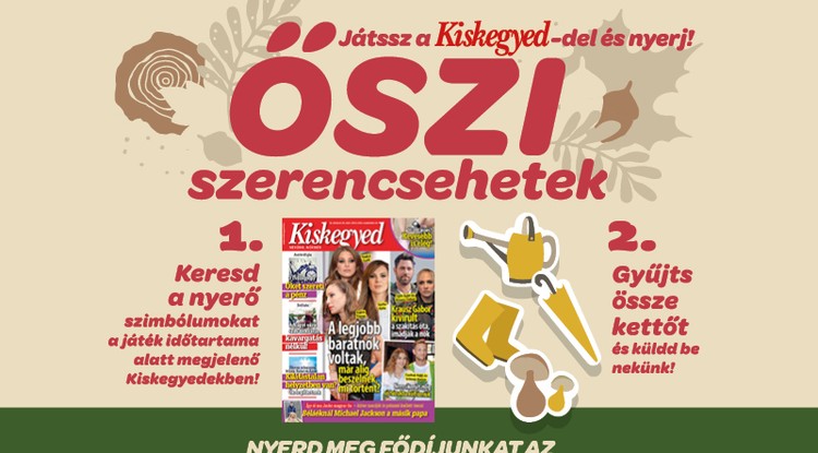 Megérkezett a Kiskegyed új nyereményjátéka: Játssz és nyerd meg a 3 millió forint összértékű nyeremények egyikét! Fotó: Kiskegyed