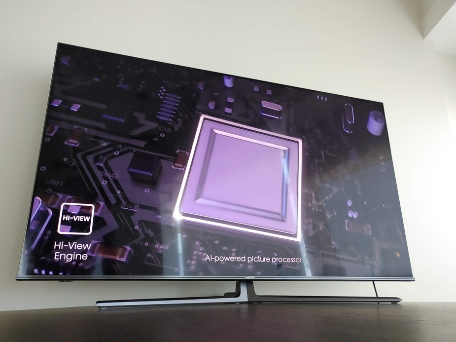 Pod względem spektrum emitowanych barw telewizor Hisense wygląda obiecująco
