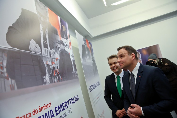 Andrzej Duda w muzeum Bronisława Komorowskiego