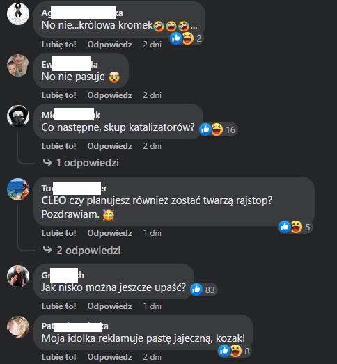 Internauci o reklamie z Cleo