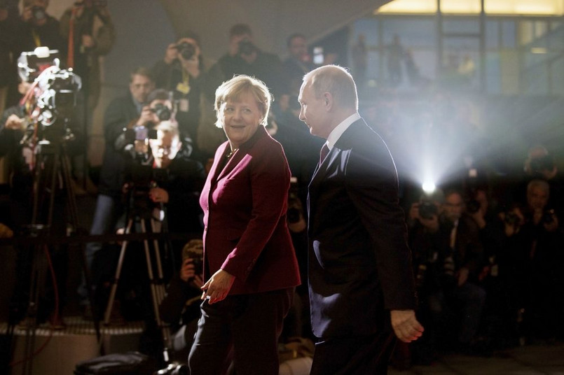 Stosunki Angeli Merkel z Władimirem Putinem odwzorowują mniej więcej relacje sił obu krajów