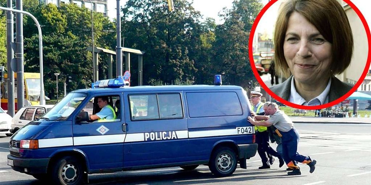 Pitera limuzyną, policja "na popych"