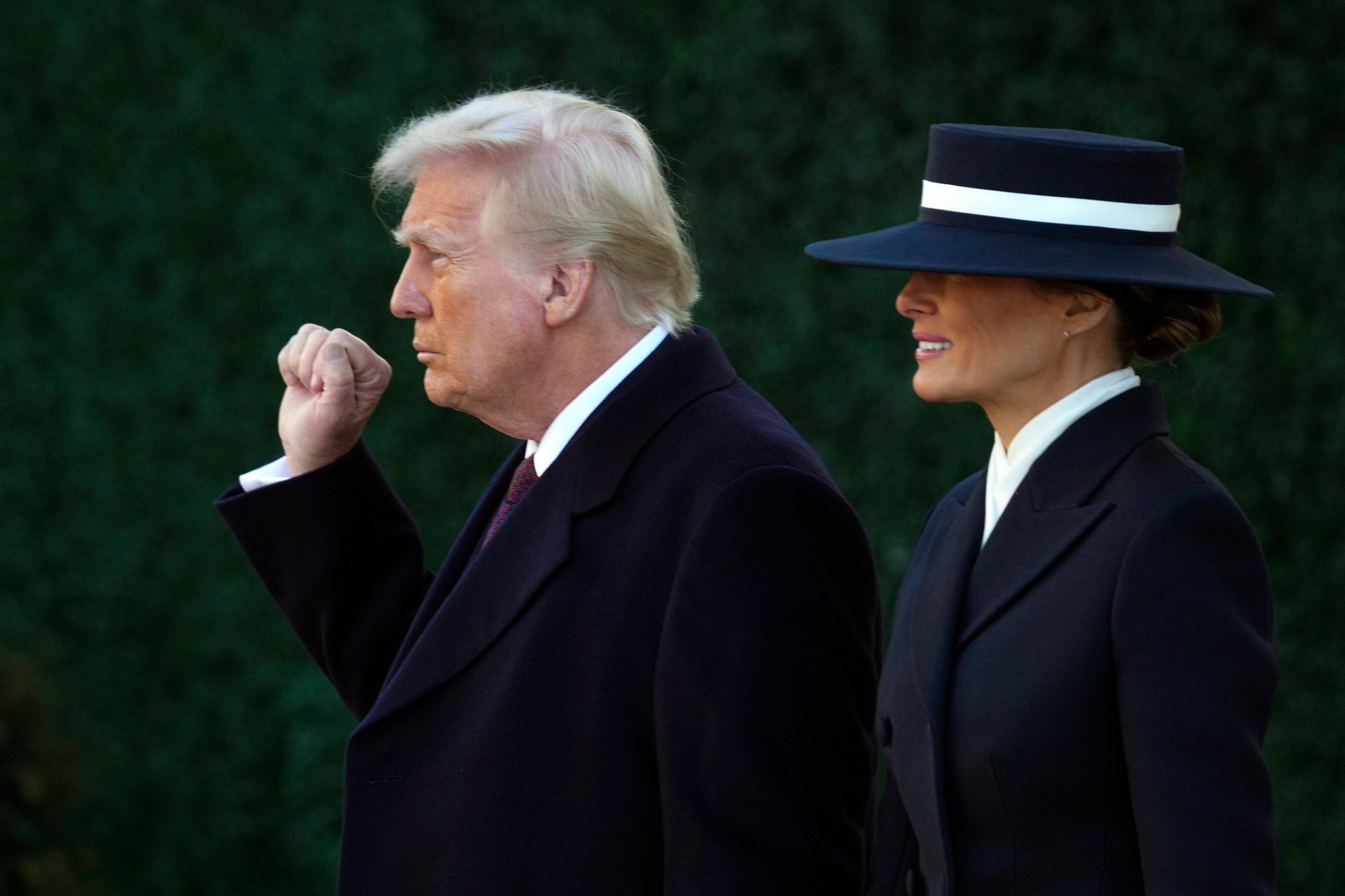 Prezident USA Donald Trump s prvou dámou Melaniou. 