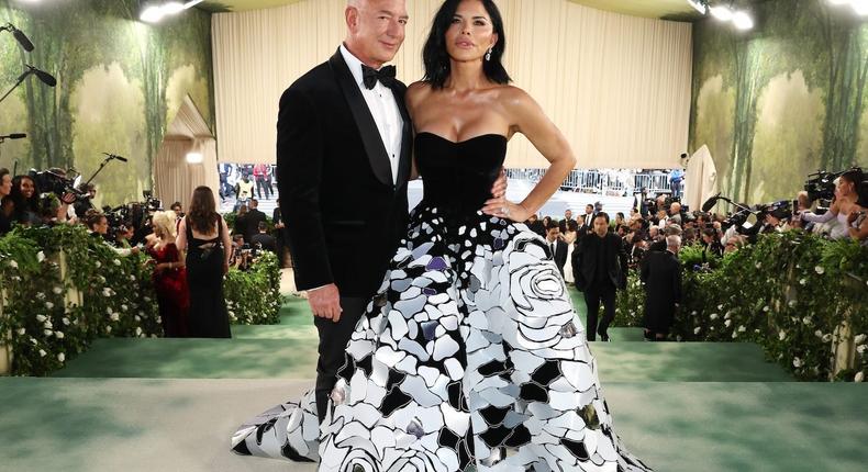 Jeff Bezos and Lauren Snchez at the 2024 Met Gala.Kevin Mazur/MG24/Getty Images for The Met Museum/Vogue