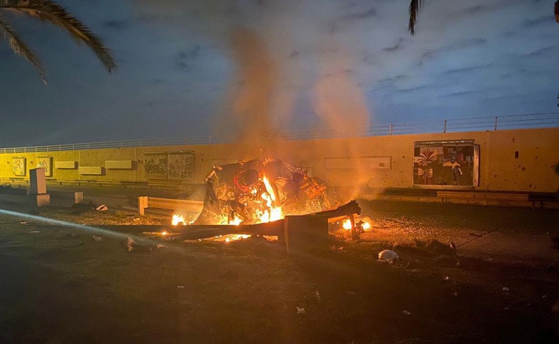 Wrak samochodu generała Soleimaniego