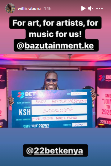 Willis Raburu lands Multi-million deal 