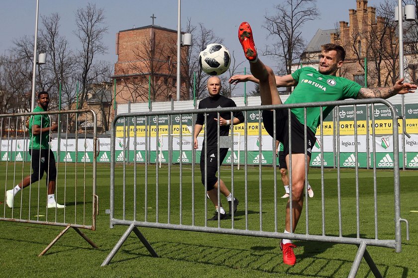 Pilka nozna. Ekstraklasa. Legia Warszawa. Trening. 25.04.2018