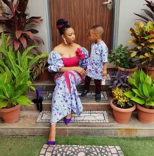 Tonto Dikeh and her son, King 