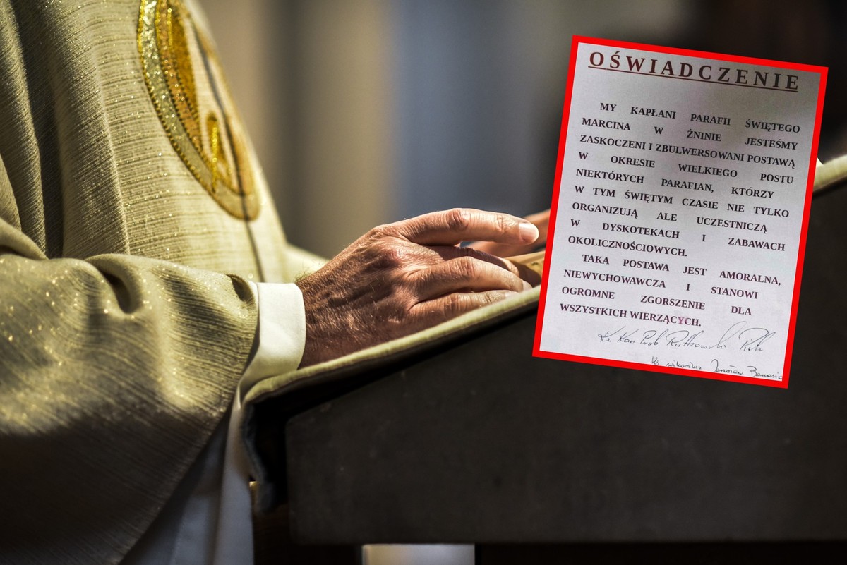 Księża z parafii pw. św. Marcina w Żninie (województwo kujawsko-pomorskie) wydali oświadczenie. "Jesteśmy zaskoczeni i zbulwersowani postawą w okresie Wielkiego Postu niektórych parafian, którzy w tym świętym czasie nie tylko organizują, ale uczestniczą w dyskotekach i zabawach"