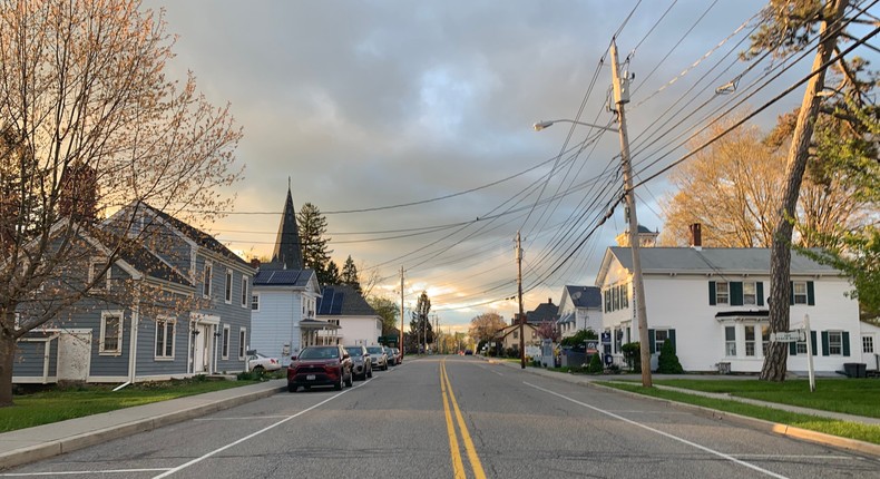 A residential neighborhood in Monroe, New York in the Hudson Valley.Kelsey Neubauer/Insider