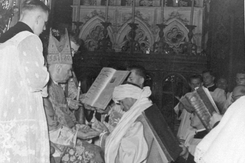 Konsekracja biskupia ks. Karola Wojtyły w katedrze na Wawelu, 1958 r.