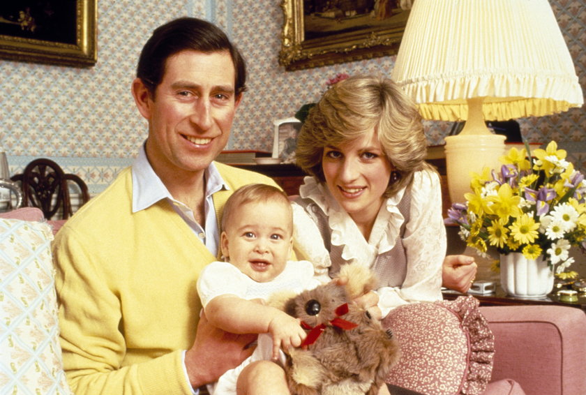 Księżna Diana, książę Karol i mały William