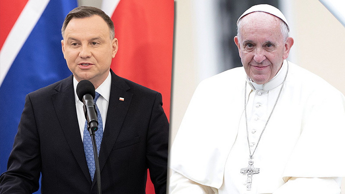 Andrzej Duda rozmawia przez telefon z papieżem Franciszkiem