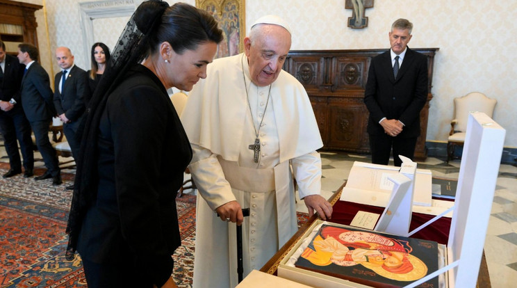 Novák Katalin Vatikánban / Fotó: Vatican News