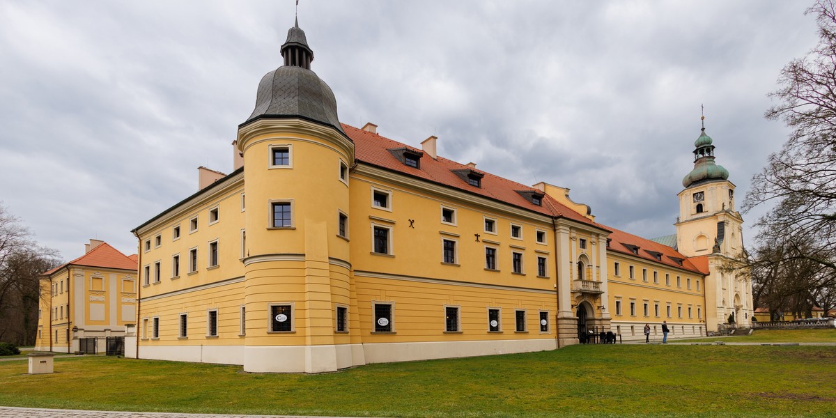 Kompleks pałacowy w Rudach Raciborskich. 