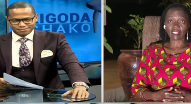 Karua expresses displeasure with NTV news anchor's questions 