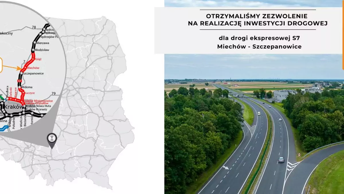 Wojewoda Małopolski wydał ZRID dla ostatniego odcinka S7 na północ od Krakowa