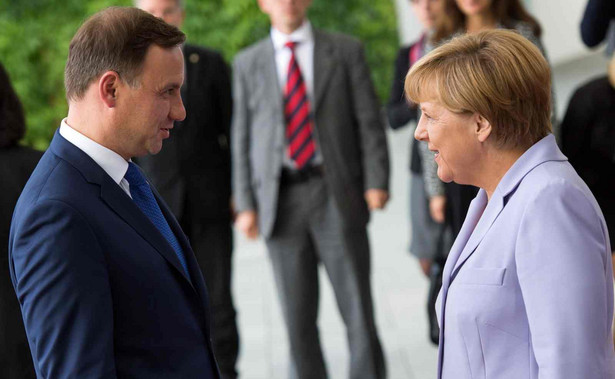 Angela Merkel i Andrzej Duda, EPA/BERND VON JUTRCZENKA Dostawca: PAP/EPA.