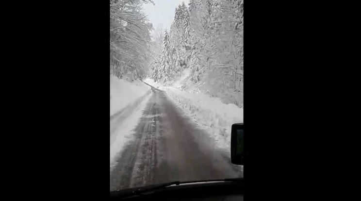 Személyi sérülés nem történt szerencsére /Fotó: Pillanatkép a videóból