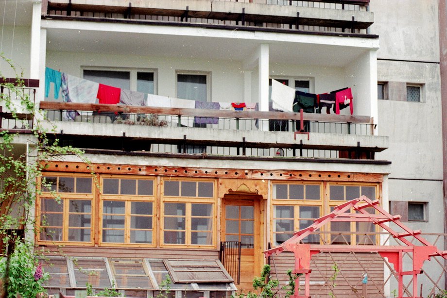 Blok w 1996 r. Na zdjęciu Tychy
