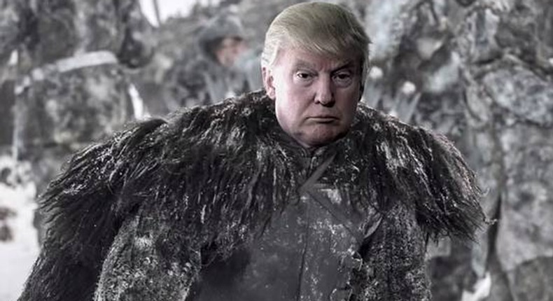 Donald Trump as a Game of Thrones cast 