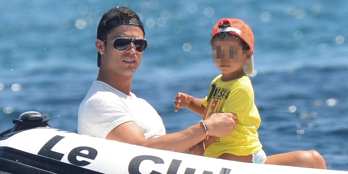 Cristiano Ronaldo z synem