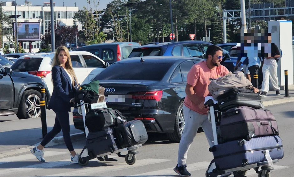 Janko i Biljana na aerodoromu