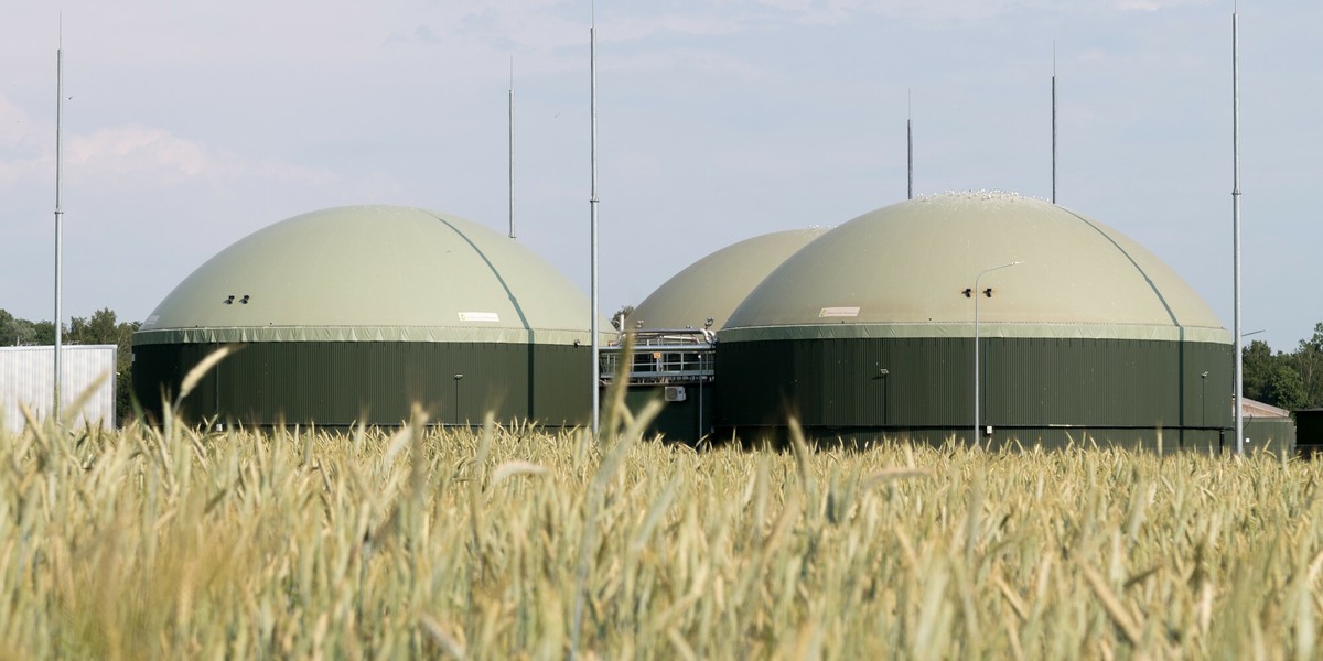 Biogazownia Falknowo należąca do Polskiej Grupy Biogazowej.