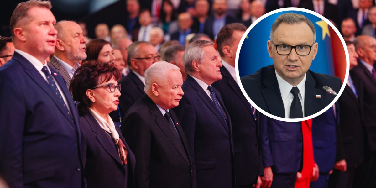 Na kongresie PiS poruszono temat wet prezydenta Andrzeja Dudy. 