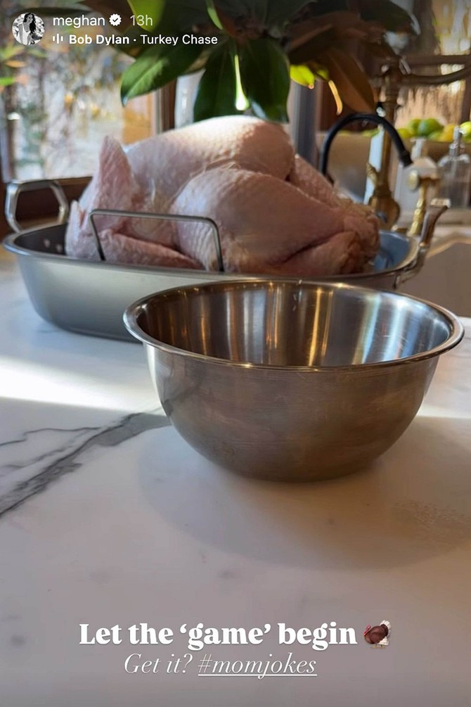 Megan je spremala tradicionalnu trpezu za Dan zahvalnosti