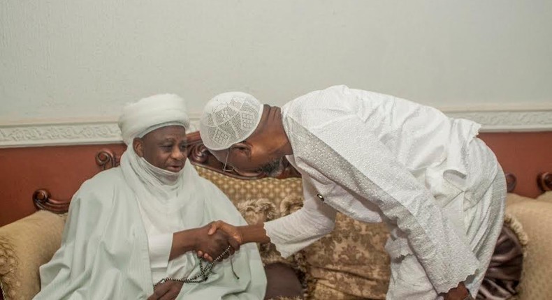 Aregbesola greets the Sultan