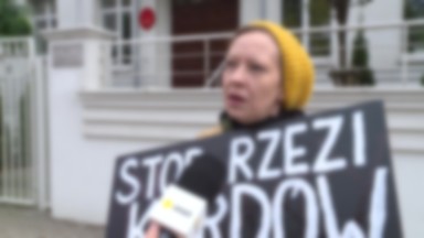 Samotny protest polskiej aktywistki przed ambasadą Turcji. "Sprzeciwiam się ludobójstwu"